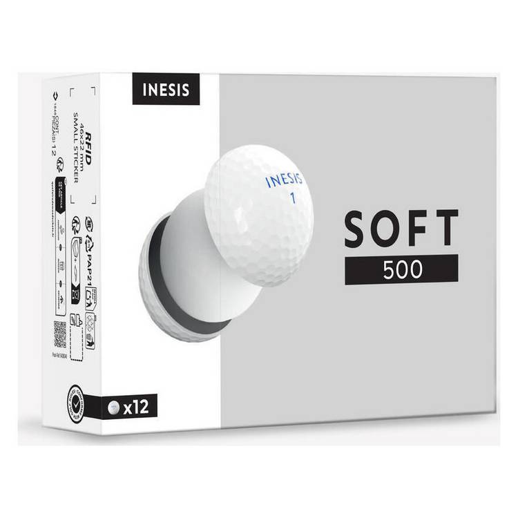 Decathlon soft golf balls 500 pack white (British brand)