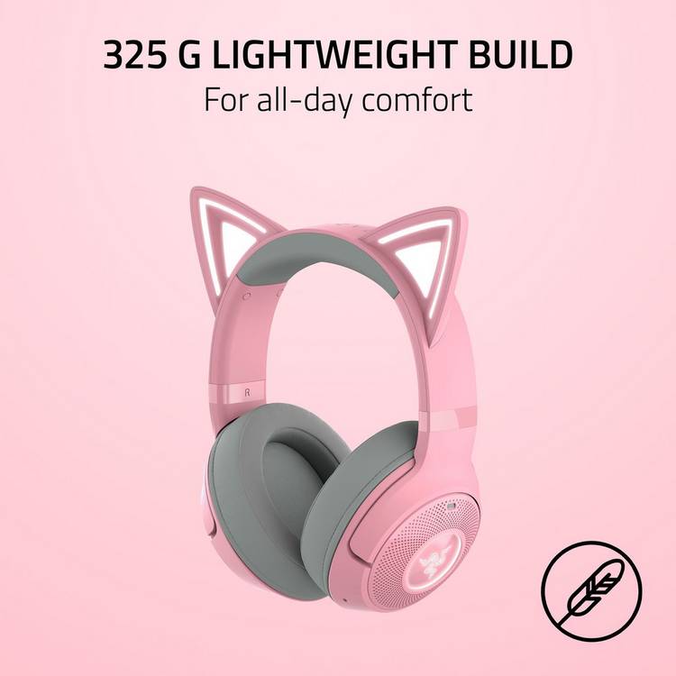 Razer Kraken Kitty V2 wireless gaming headset pink, imported from the UK