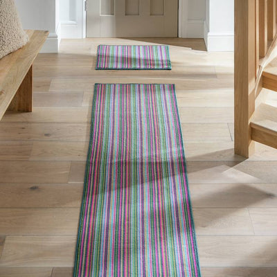 Argos Argos Home Washable Bright Stripe Runner and Mat Set 180x57cm- Buy online at McGrocer