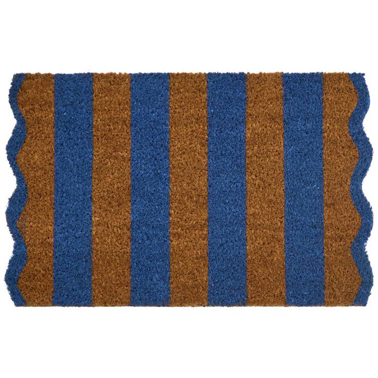 Argos Home wavy striped coir doormat 40x60cm, imported from the UK