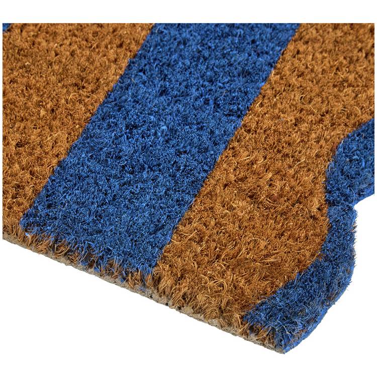 Argos Home wavy striped coir doormat 40x60cm, imported from the UK