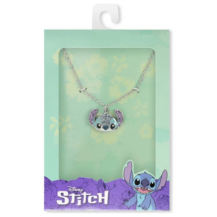 Disney Stitch silver plated pendant with cubic zirconia - British product