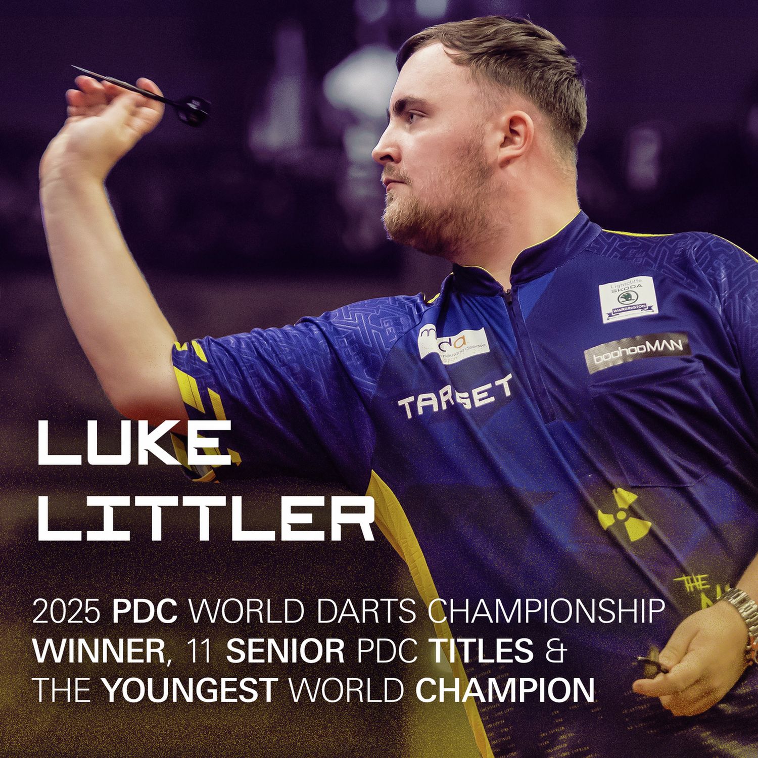 Target Luke Littler K-Flex dart flights and shaft system short (British brand)