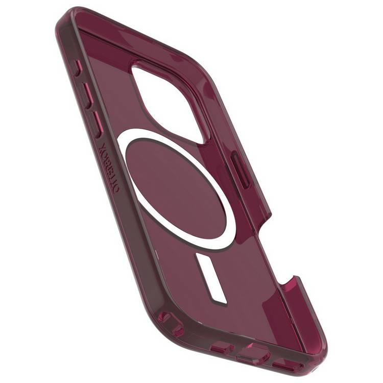 OtterBox Symmetry MagSafe phone case for iPhone 16 Brick Red, UK version