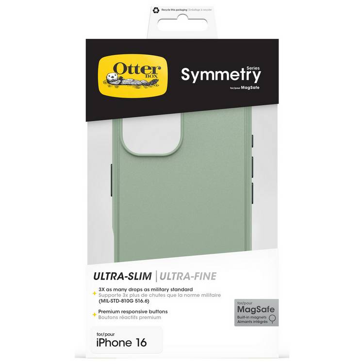 OtterBox green iPhone 16 case with MagSafe, UK version