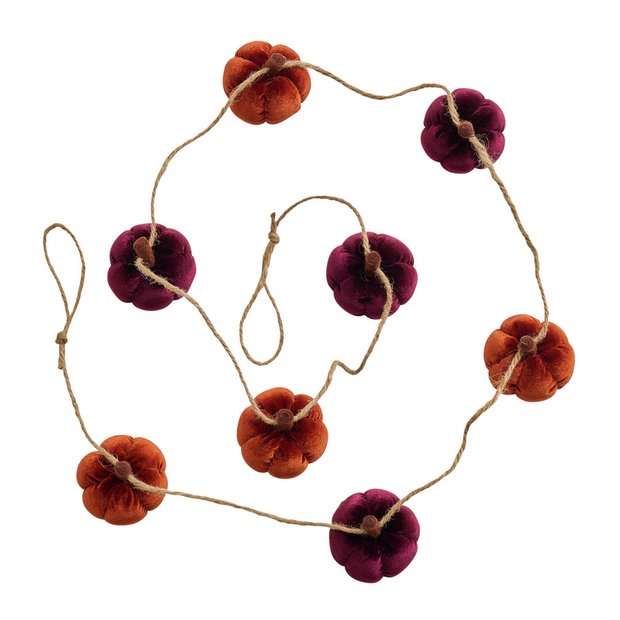 Argos Home felt pumpkin garland Halloween 1.8m, imported from the UK