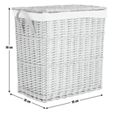Argos Home two-compartment willow laundry basket 100L (British brand)