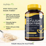 Nutravita Psyllium Husk Fibre 700mg - 180 Vegan Capsules GOODS Superdrug   