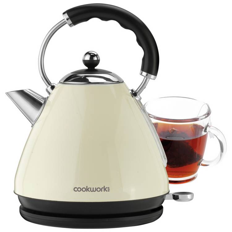 Cookworks pyramid kettle almond 1.7L (British brand)