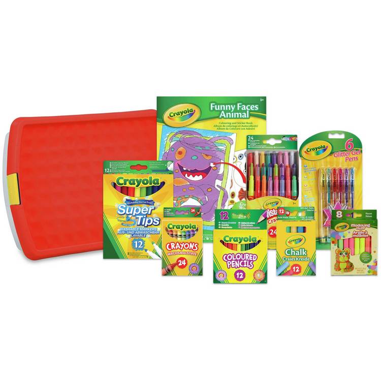 Crayola Super Colouring Tub 100 piece art set, UK version