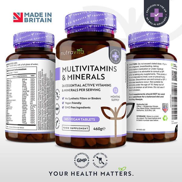 Nutravita Multivitamins & Minerals - 365 Vegan Tablets