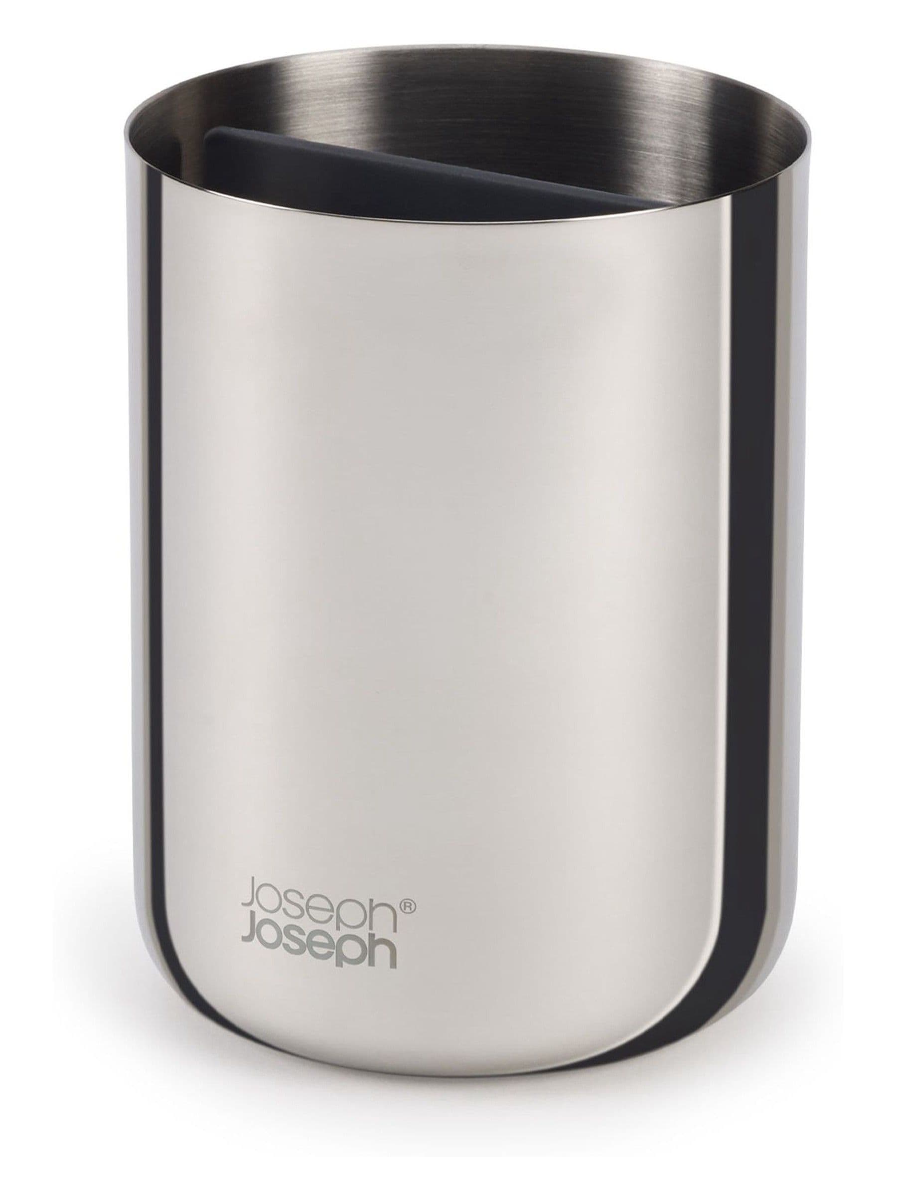 Joseph Joseph Luxe Stainless Steel Toothbrush Caddy 11.5cm, UK version