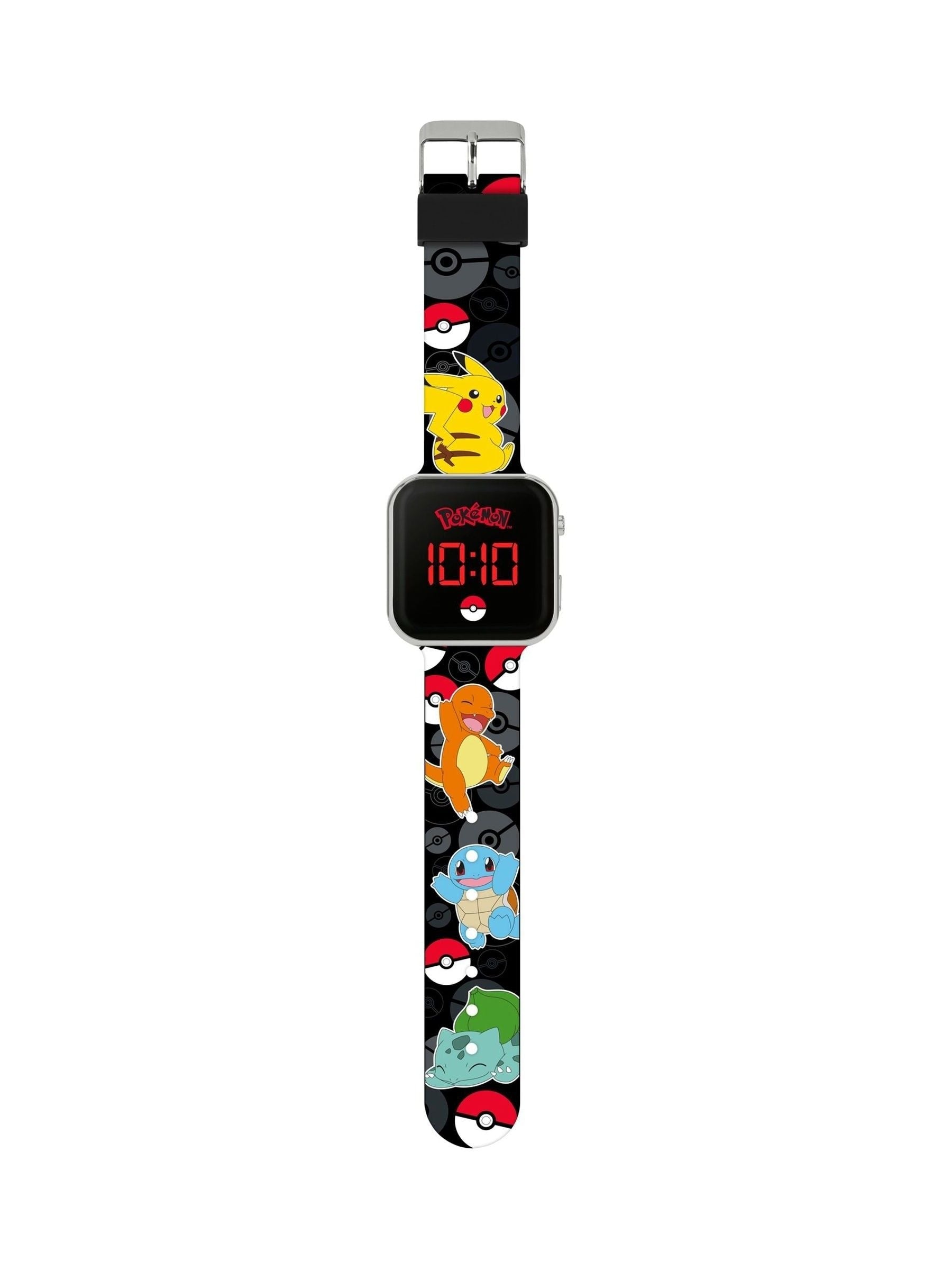 Peers Hardy Pokémon LED black watch with printed character strap (British brand)