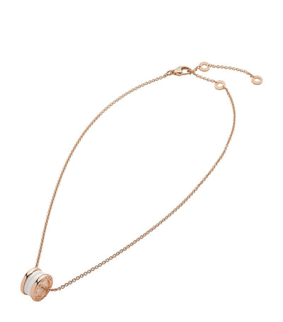 Harrods Bvlgari Rose Gold and Ceramic B.zero1 Necklace- Buy online at McGrocer