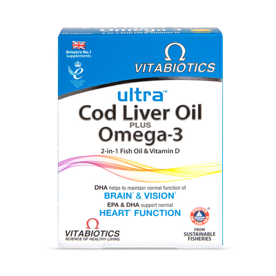 Vitabiotics Ultra Cod Liver Oil Capsules 60
