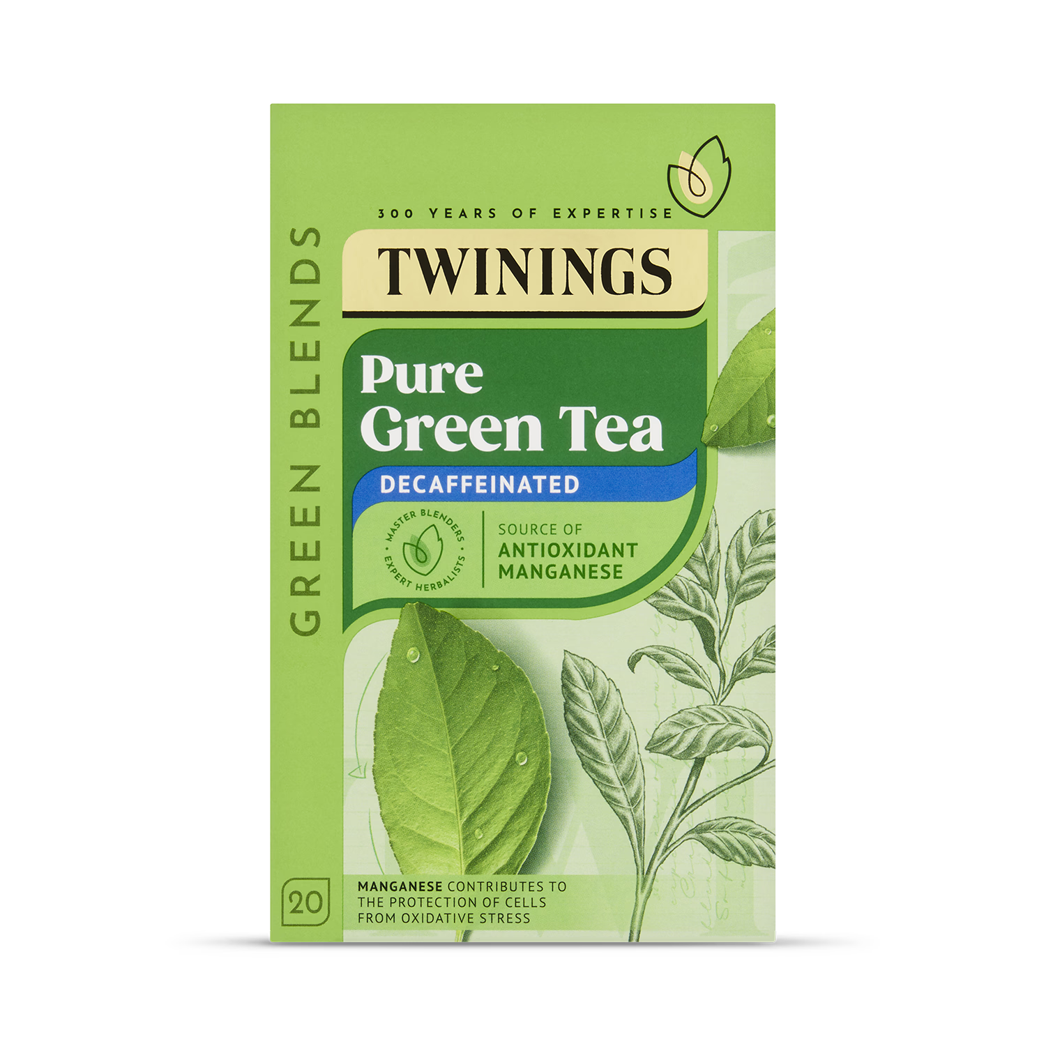 Twinings Decaf Pure Green Tea 20 Tea Bags