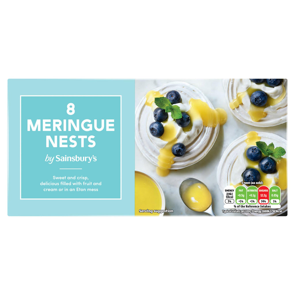 Sainsbury's Meringue Nests x8 124g