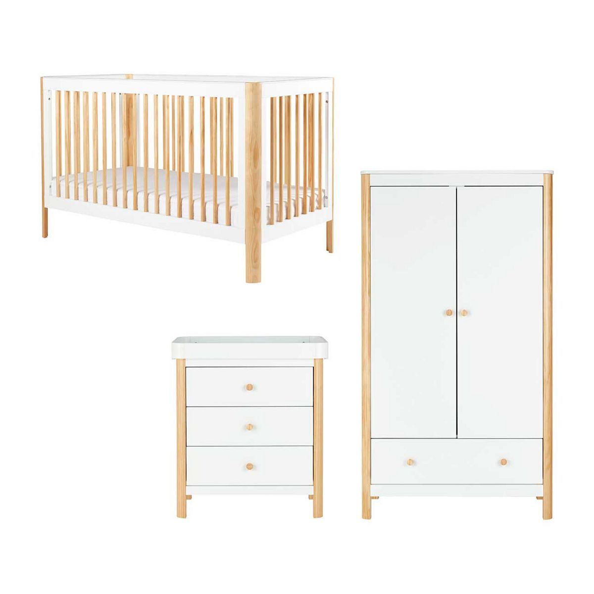 Ickle Bubba Tenby 3 Piece Furniture Set - Scandi White GOODS Boots   