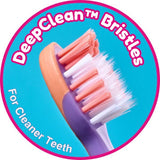 Brush Baby FlossBrush Bristles Toothbrush (6+ Years) Pink GOODS Superdrug   