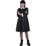 Smiffys kids gothic school girl costume with spotted dress, imported from the UK