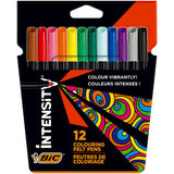 Bic Intensity Felt Pens - 12 Pack Office Supplies ASDA   