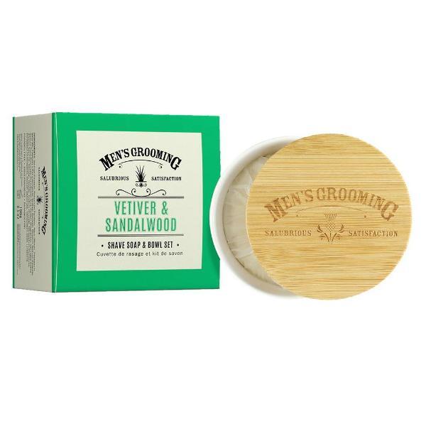 Scottish Fine Soaps shave soap bowl vetiver sandalwood 100g (British brand)