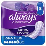 Always Discreet Incontinence Pads+ Long Plus 8 GOODS Superdrug   