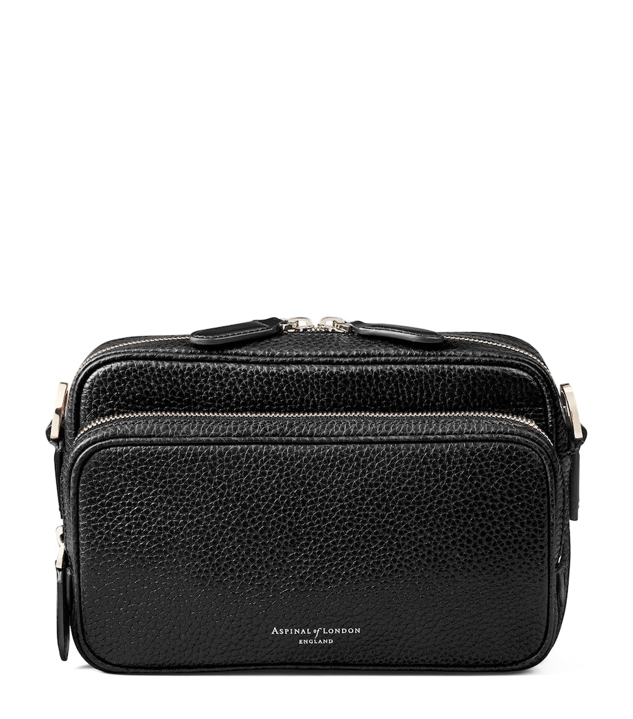 Aspinal of London Leather Reporter East West Messenger Bag, UK version