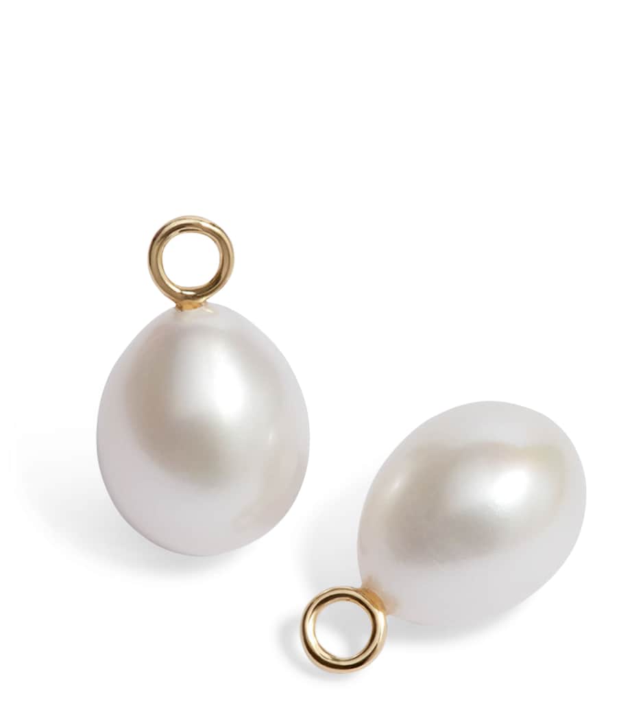 Annoushka yellow gold baroque pearl earring drops, UK version