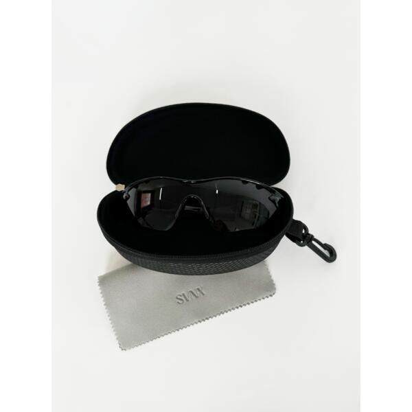 SVNX outdoor sunglasses black with hard case, UK version