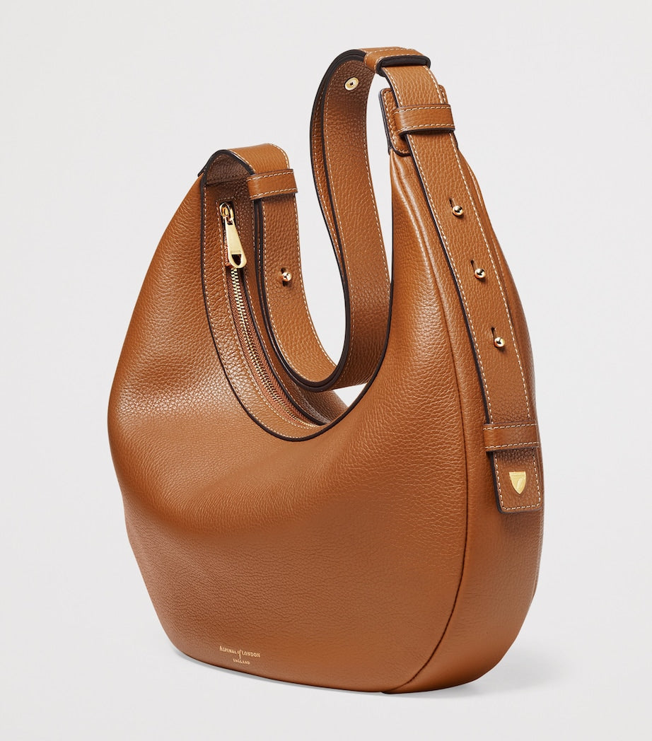 Aspinal of London large Soho Crescent cross-body bag - British product