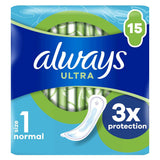 Always Ultra Sanitary Towels Normal (Size 1) X15 Pads GOODS Boots   