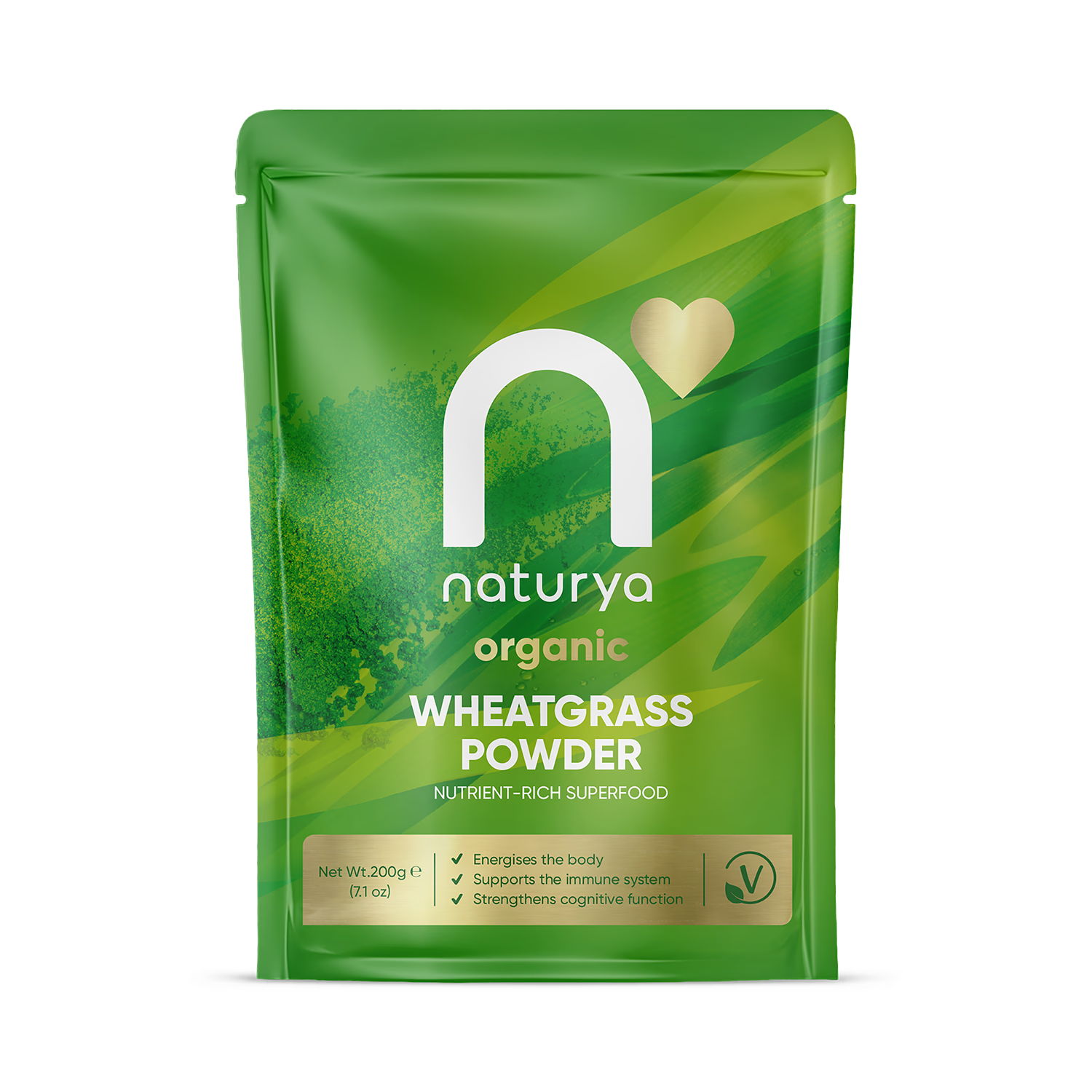 Naturya Organic Wheatgrass Powder 200g, imported from the UK