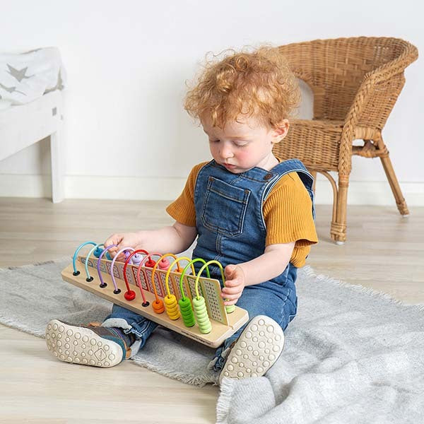 Bigjigs Toys Wooden Rainbow Counting Abacus GOODS Superdrug   