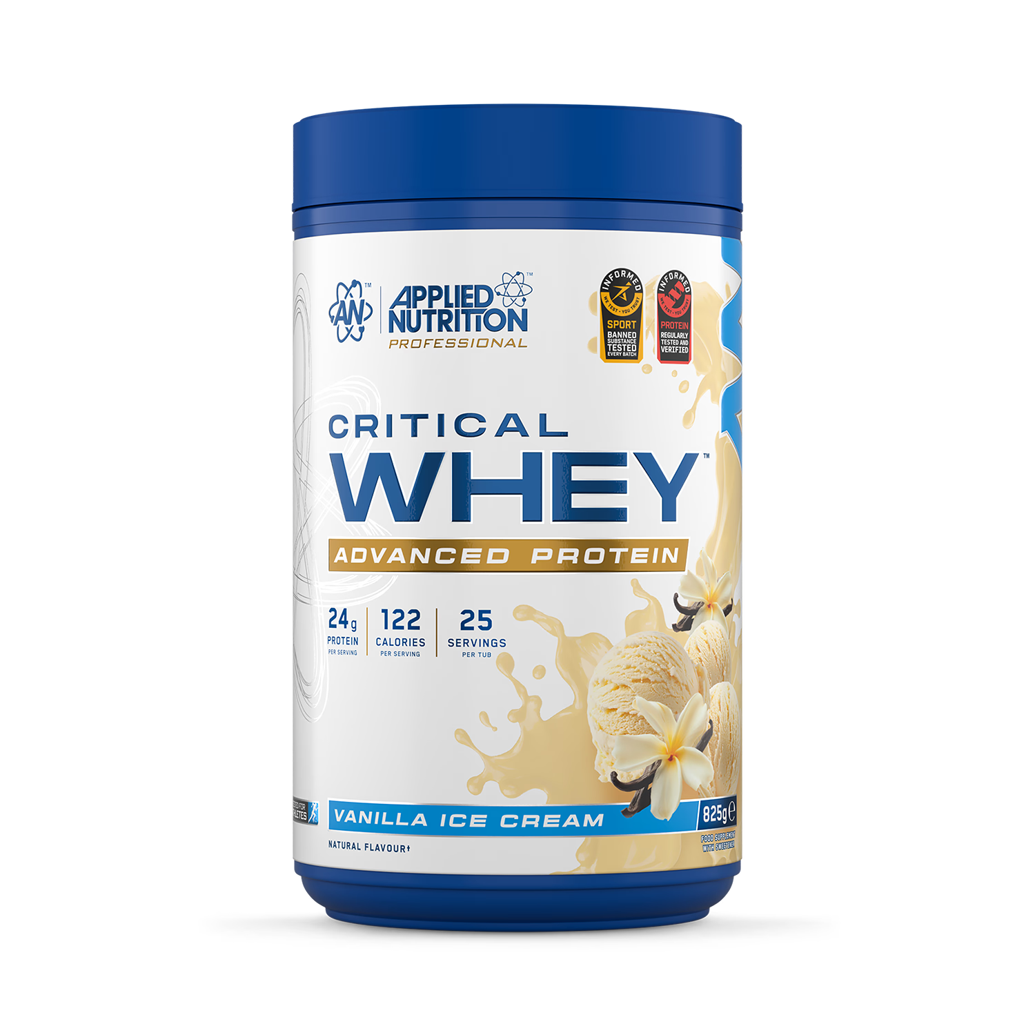 Applied Nutrition Critical Whey vanilla protein powder 825g - British product