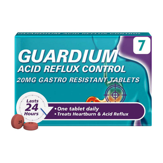 Guardium Acid Reflux Control Tabs Heartburn & Indigestion 7s GOODS Boots   