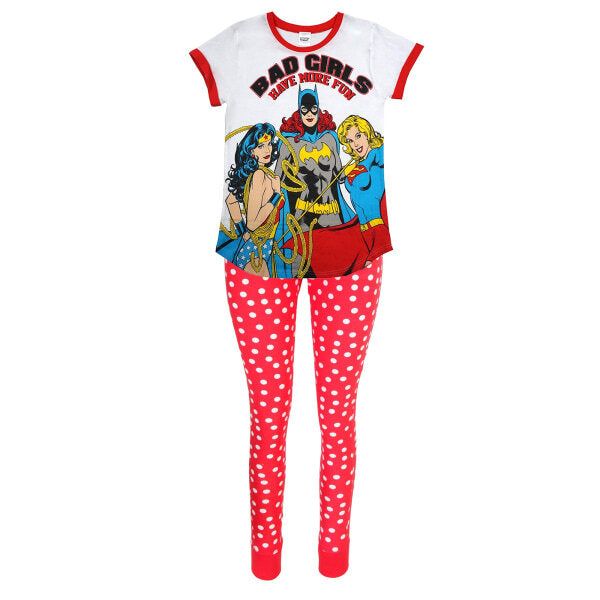 DC Comics Justice League Womens Bad Womens Pyjama Set (8/10) GOODS Superdrug   