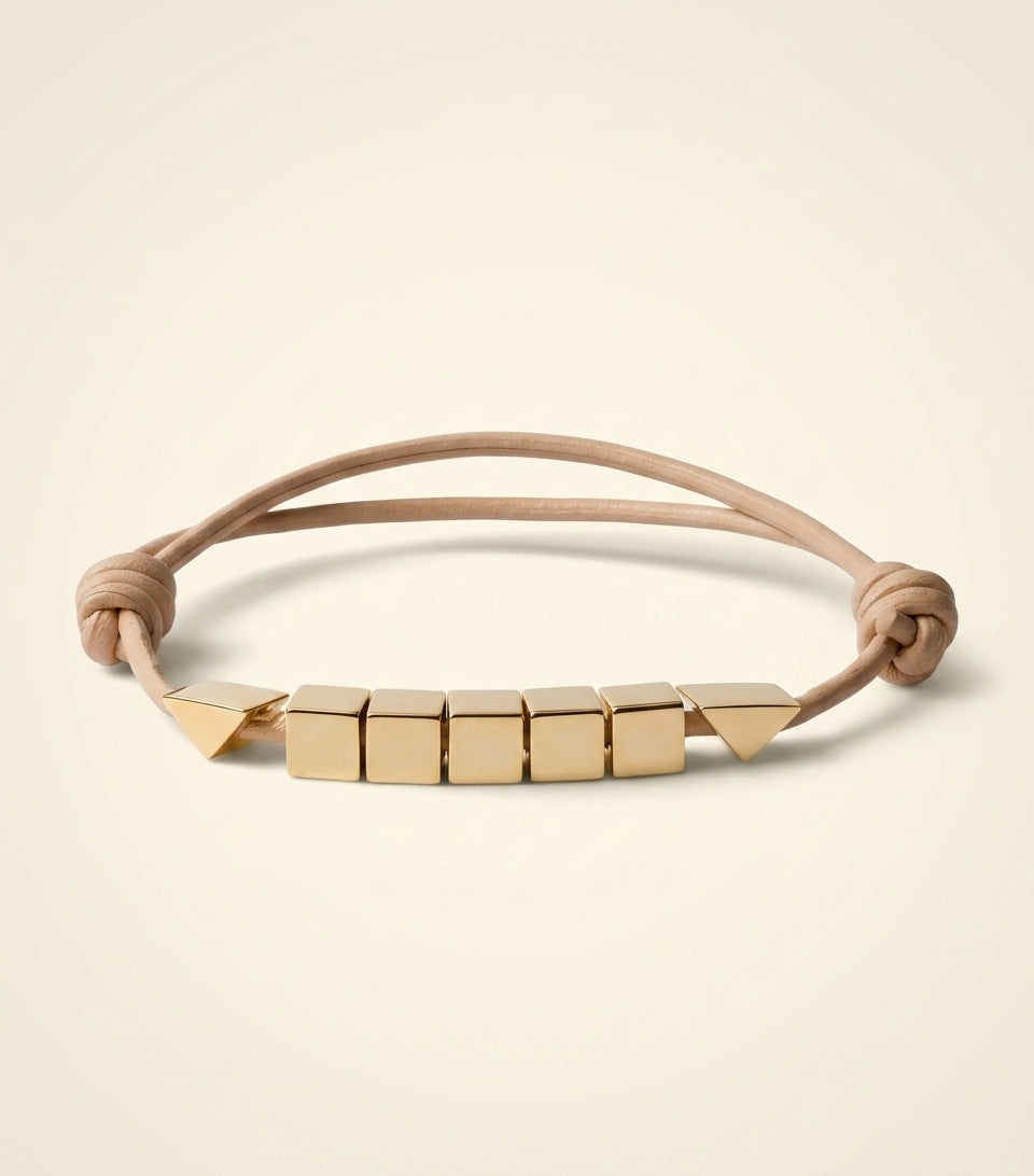 Prada Nappa leather bracelet with triangle logo, imported from the UK