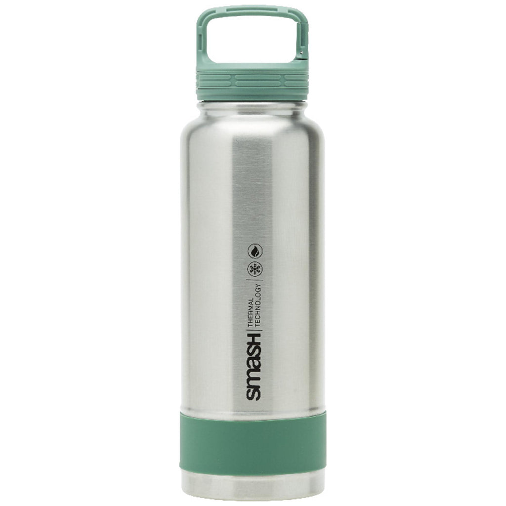 Smash Stainless Steel Camping Bottle Green 1.2L