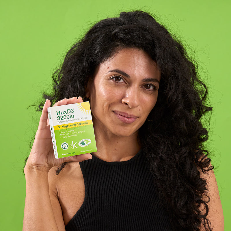 HuxD3 vitamin D3 3200iu 30 vegetarian capsules, imported from the UK