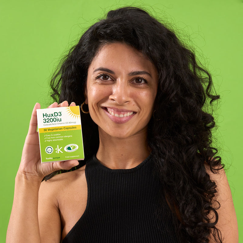 HuxD3 vitamin D3 3200iu 30 vegetarian capsules, imported from the UK
