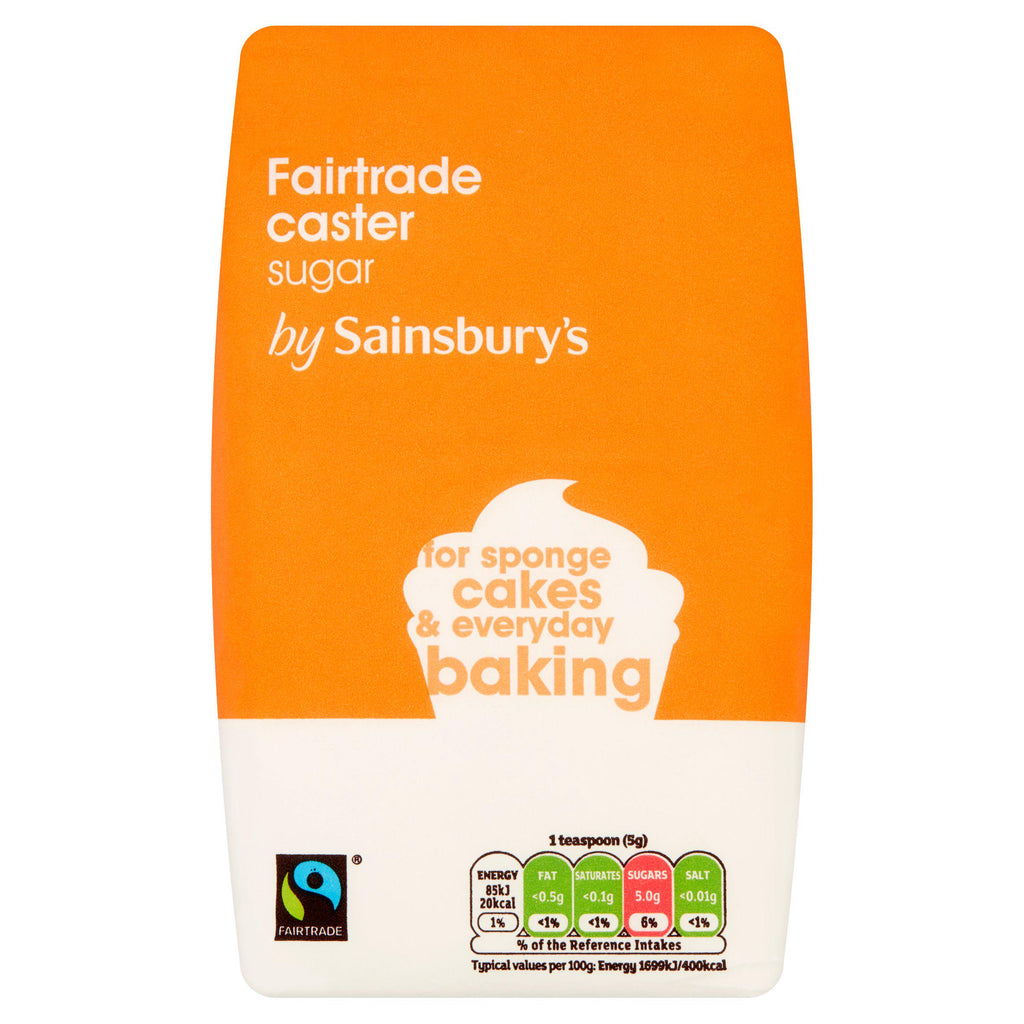 Sainsbury's Fairtrade White Caster Sugar 1kg