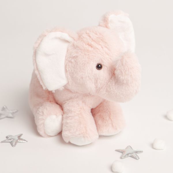 Babbico Gift Boxed Evie The Elephant Pink Soft Plush Toy GOODS Superdrug   