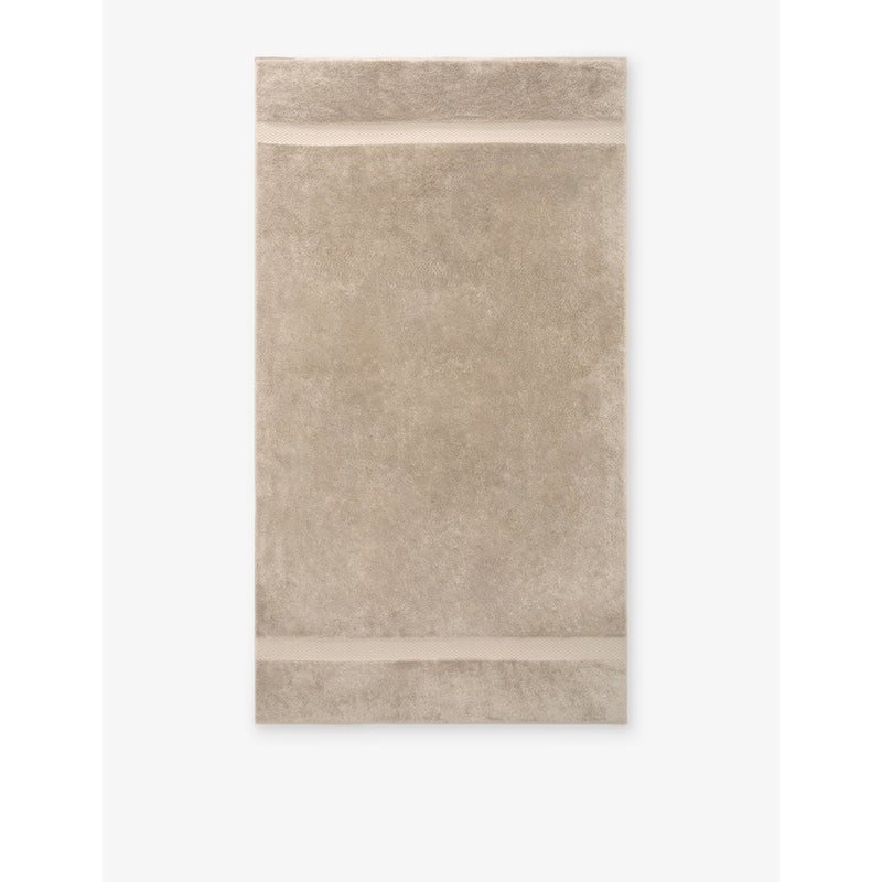 Yves Delorme Etoile face cloth in pierre 33cm, imported from the UK
