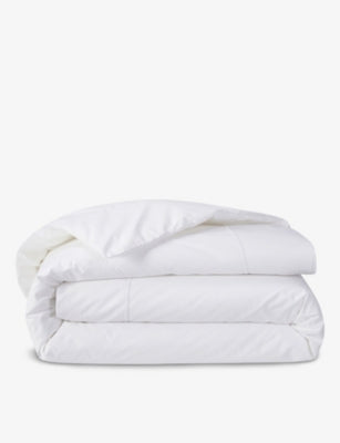 Yves Delorme Athena cotton percale super-king duvet cover, UK version