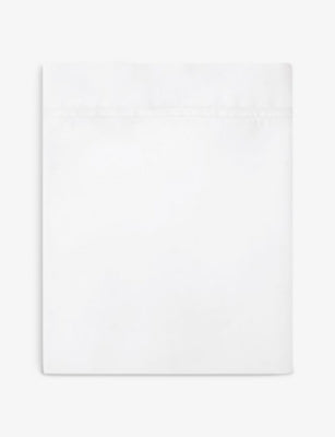 Yves Delorme Triomphe cotton sateen flat sheet, imported from the UK