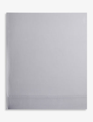 Yves Delorme Triomphe cotton sateen flat sheet, imported from the UK