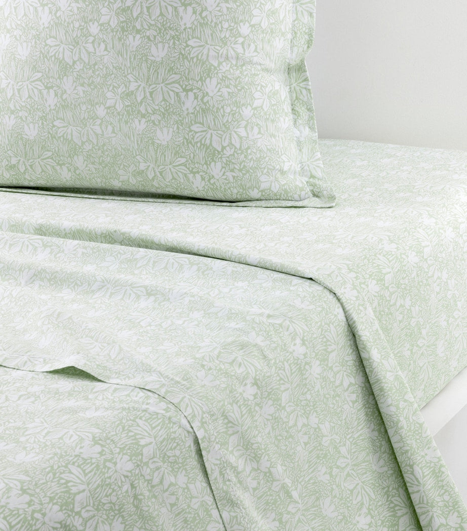 Yves Delorme Capri Amande Super King flat sheet, 270cm x 295cm (British brand)