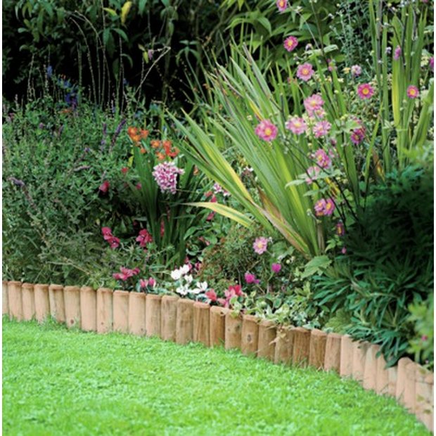Flexible log roll edging pack of two 1.8m rolls, UK version