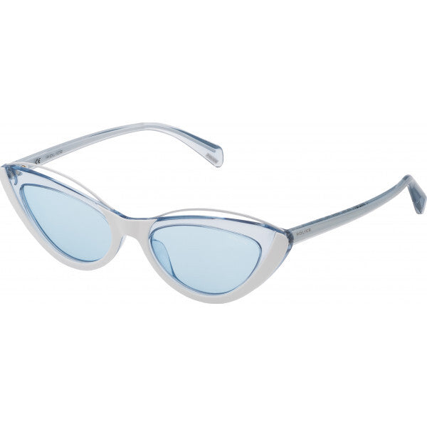 Police SPL937 blue acetate sunglasses, imported from the UK